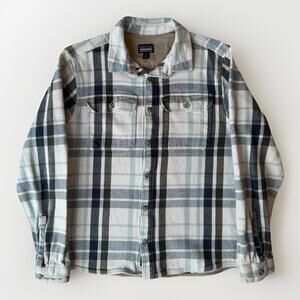 Patagonia Fjord Loft Thick Flannel Shirt Medium Multicolor Outdoors Button Up